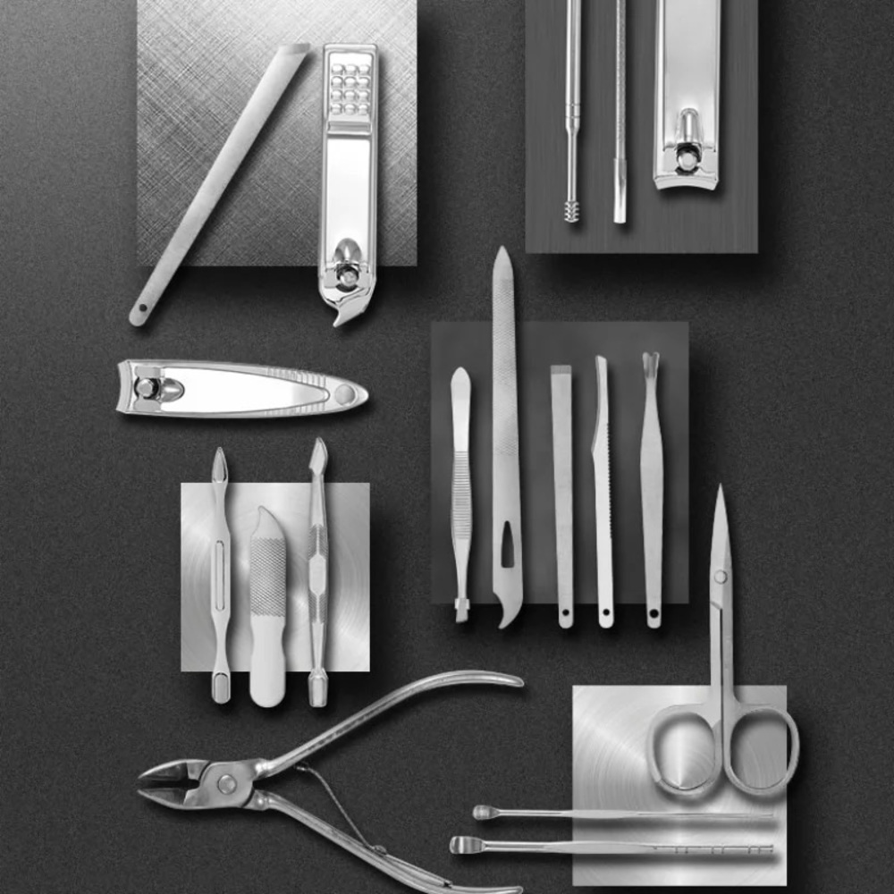 19 in 1 Stainless Steel Manicure Set - Picture 3 of 13
